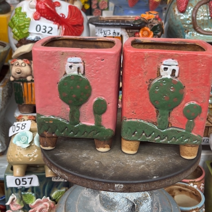 紫砂花盆粗陶材质多肉花盆