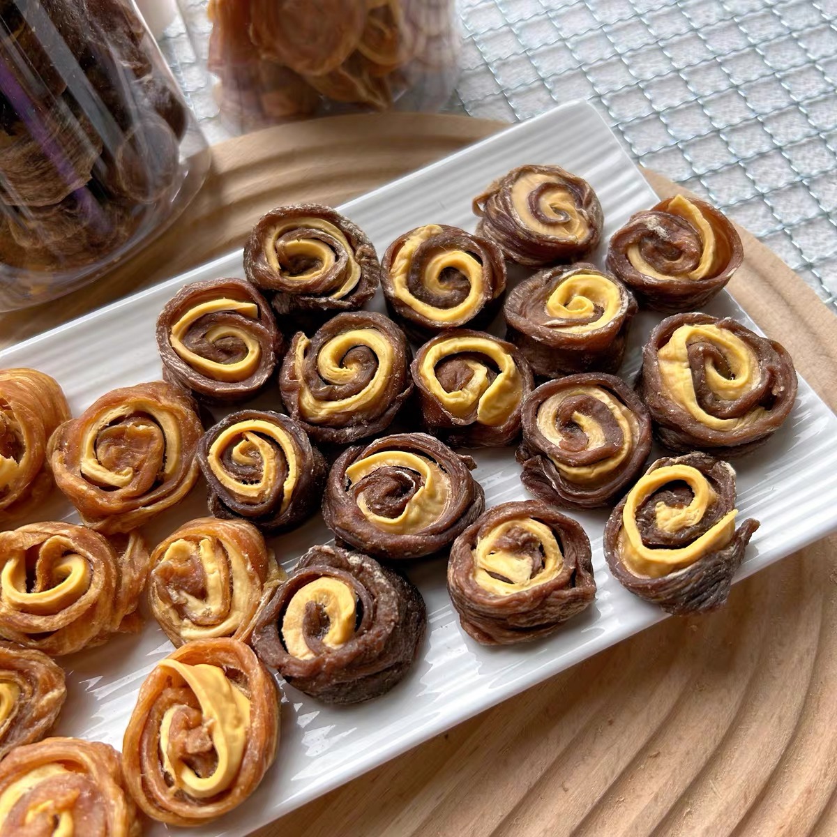 鸭肉芝士卷宠物烘干零食磨牙奖励狗零食纯手工无添加