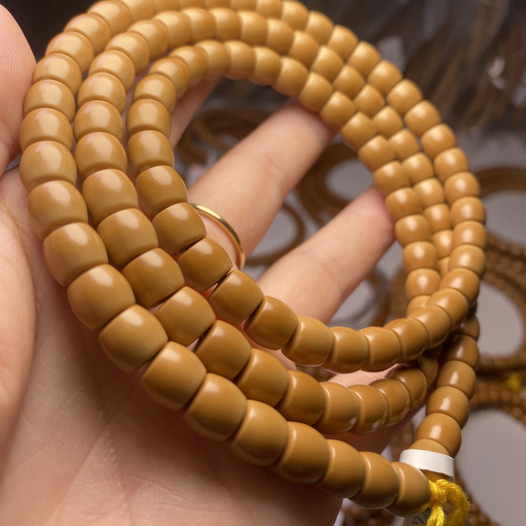 0.8橄榄核清水核尖手串直切脖挂全品无暇原皮原色一步到位