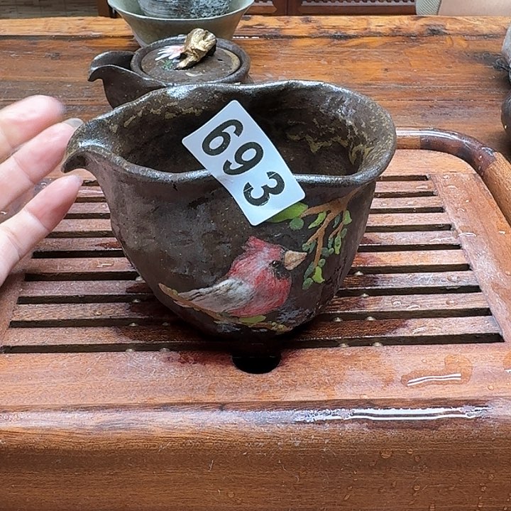 纯手工制作粗陶茶具