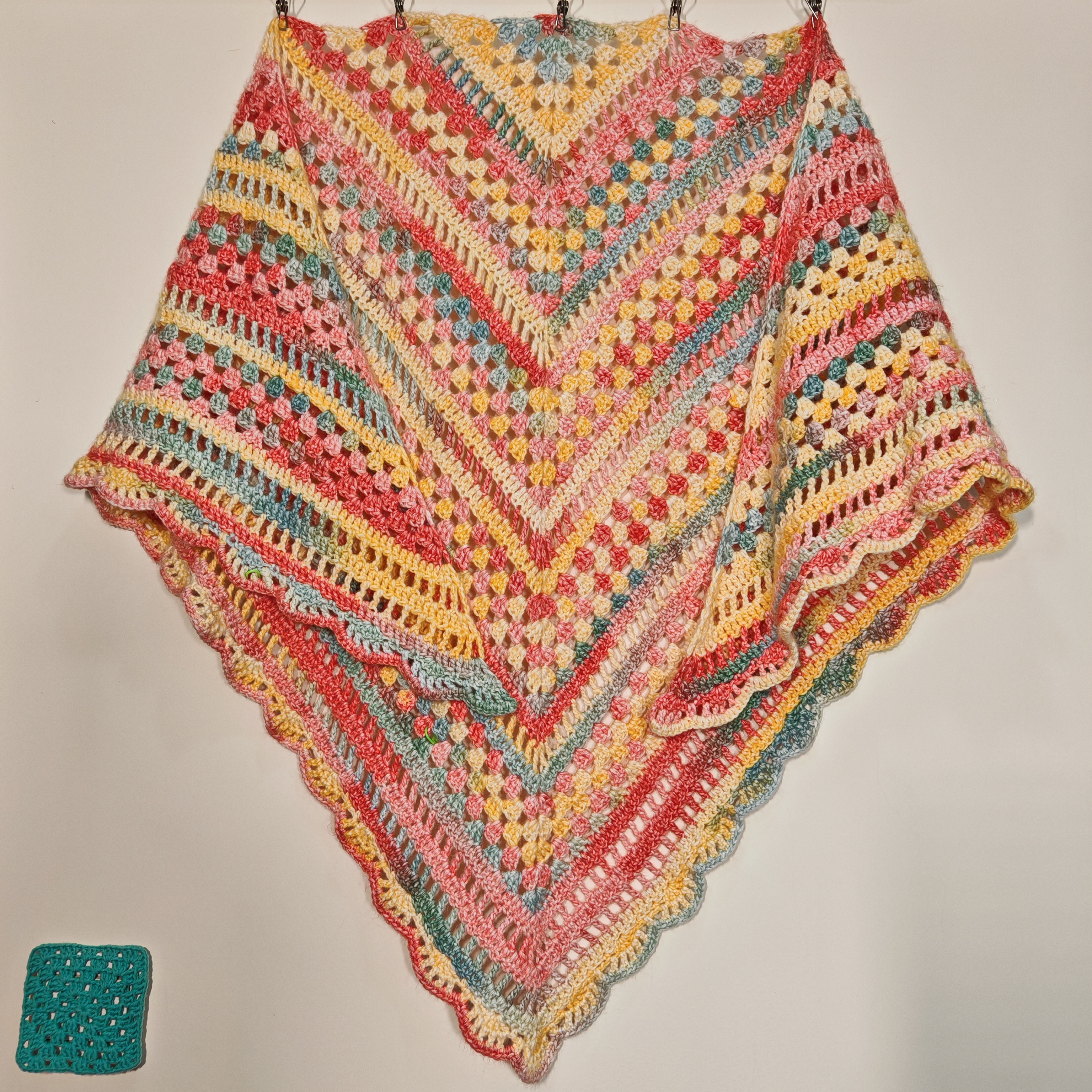 【青禾专属】 彩虹云披肩围巾抱枕材料包 喷毛纱中粗柔软线 手工diy