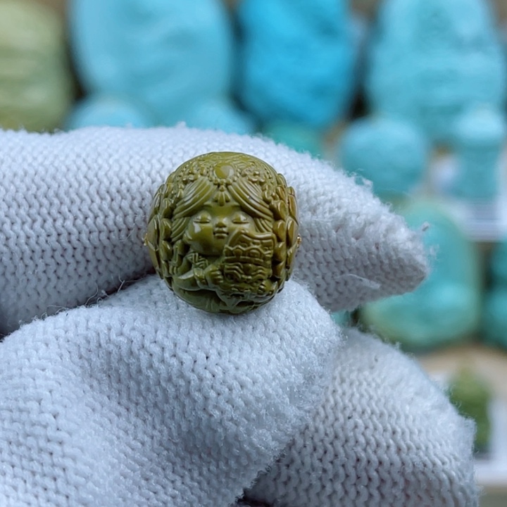 绿松石未镶嵌珠宝奇石13mm