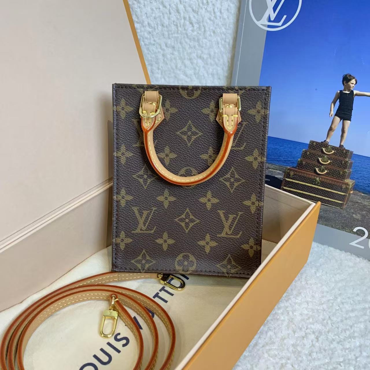 99新 LouisVuitton/路易威登 壹臻/老花mini琴谱手提包/82550583