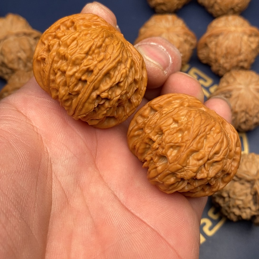 文玩核桃把件41磨盘