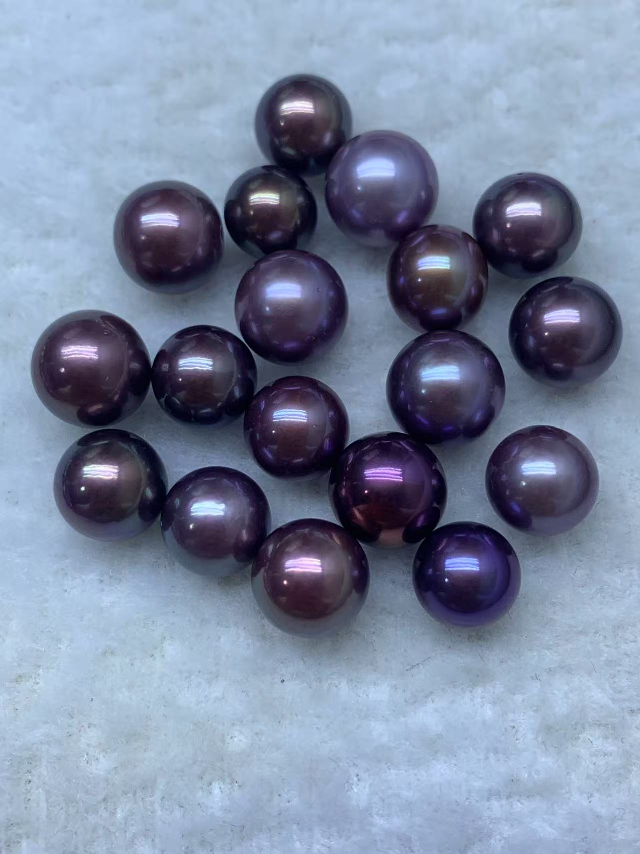 紫极魔瞳蚌 深色单珠 活体开蚌 不退不换