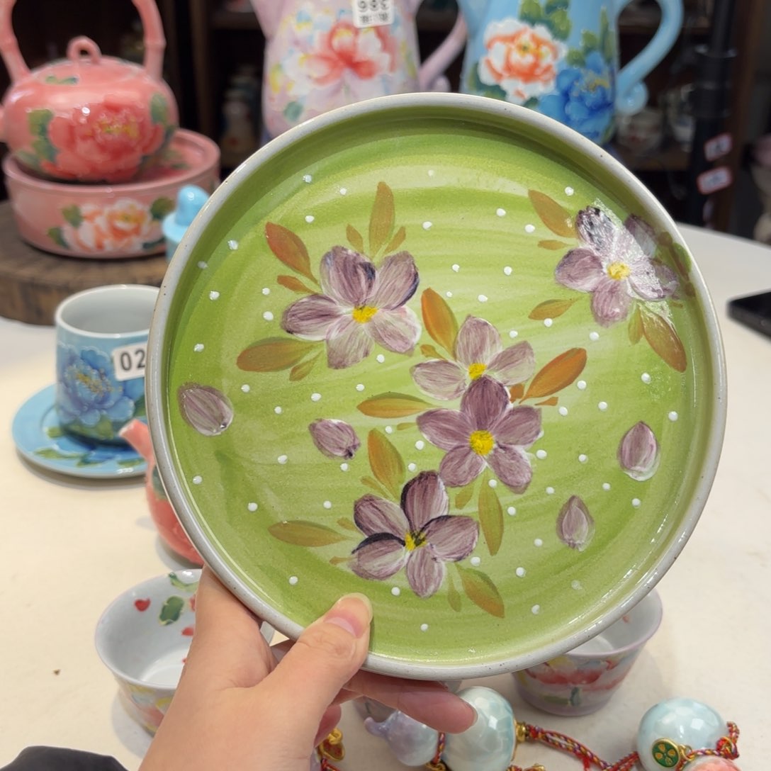 景德镇手绘高温釉下彩陶瓷茶具