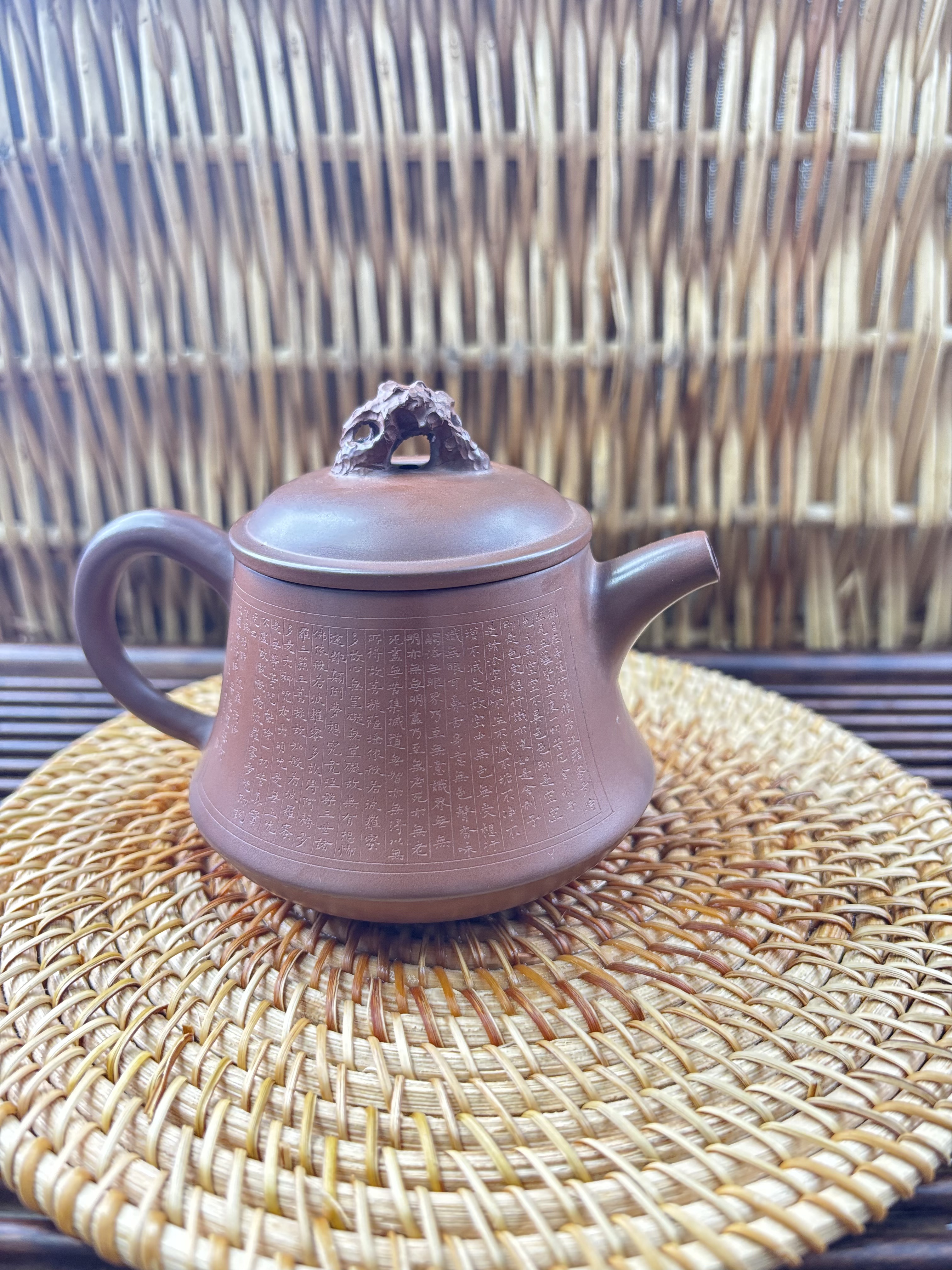 省级大师 温生全  微雕 汉铎壶 180cc 广西钦州坭兴陶手工精品壶