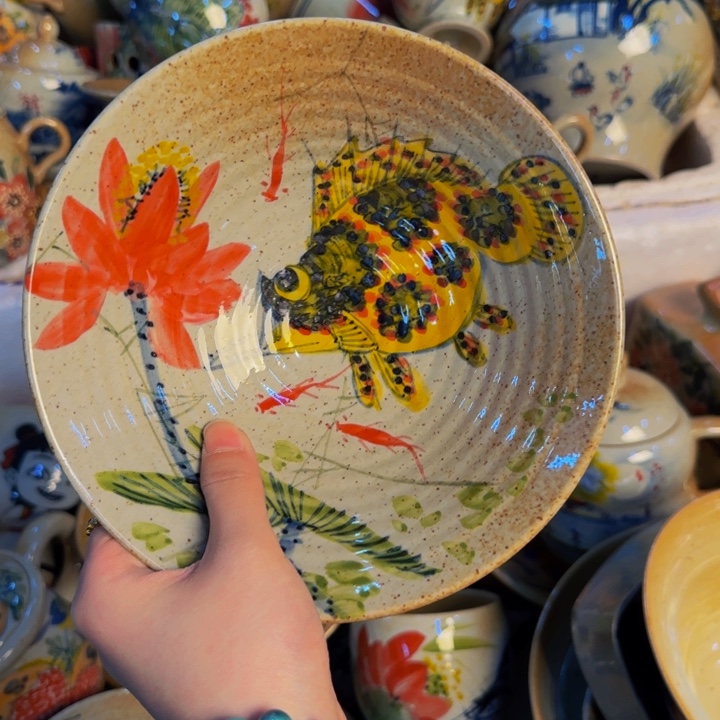 瓷片景德镇陶瓷手工手绘