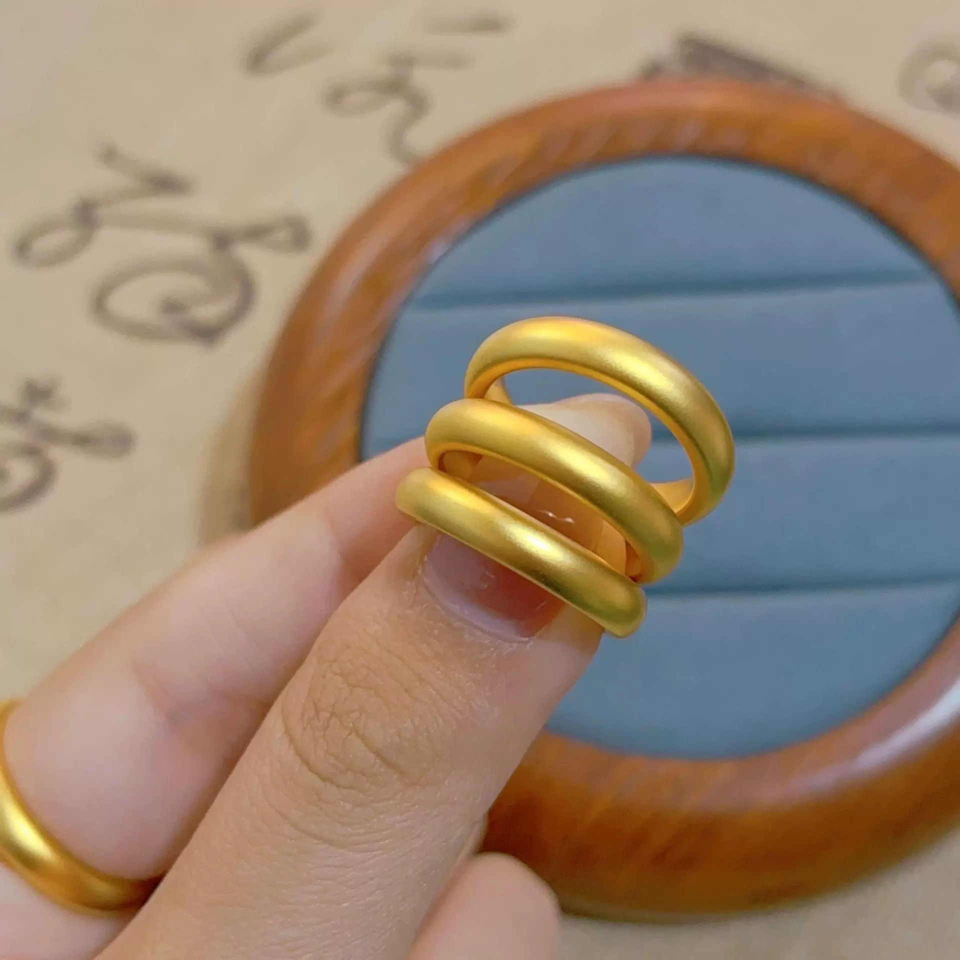 合金戒指 【精工】泥鳅背哑光戒指