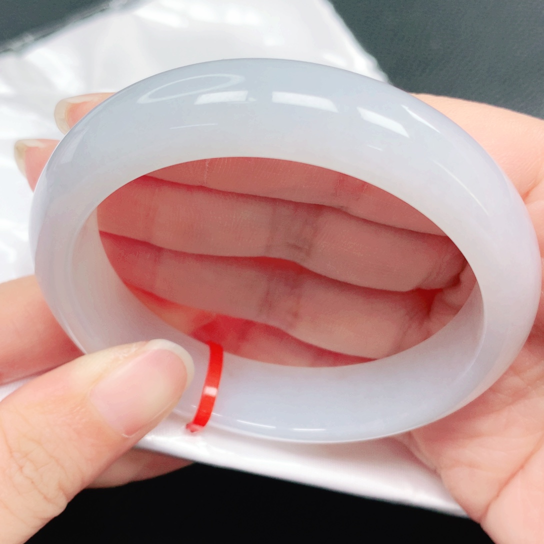 翡翠未镶嵌手镯57圈