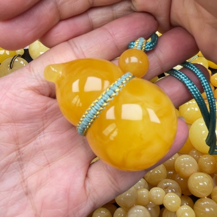 裸石蜜蜡未镶嵌蜜蜡葫芦