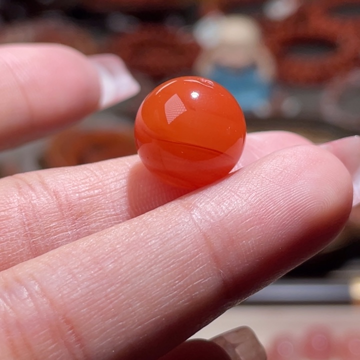 南红玛瑙单珠 13.1mm未镶嵌