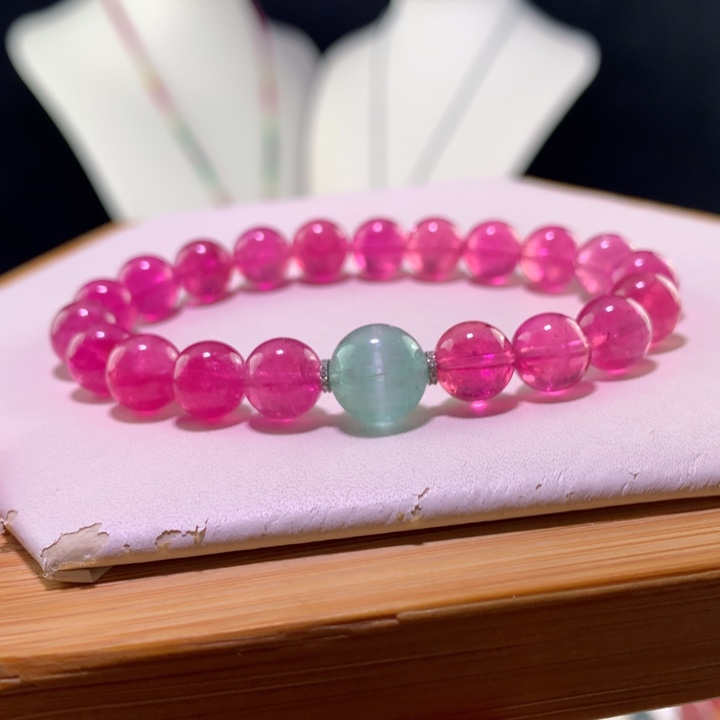 双色碧玺手链未镶嵌