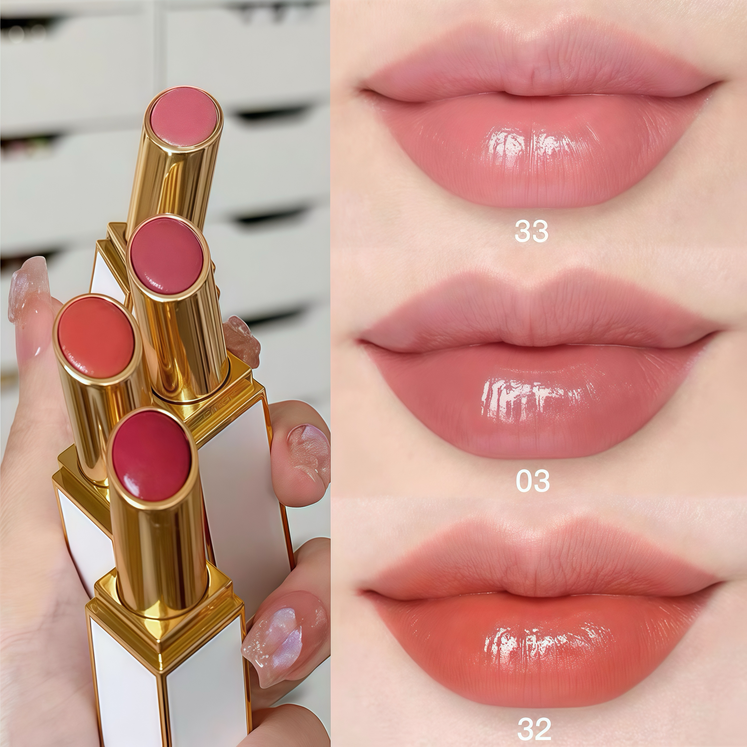 TF口红小样1g大牌试用装细白管20/03口红保湿滋润女生必备化妆品