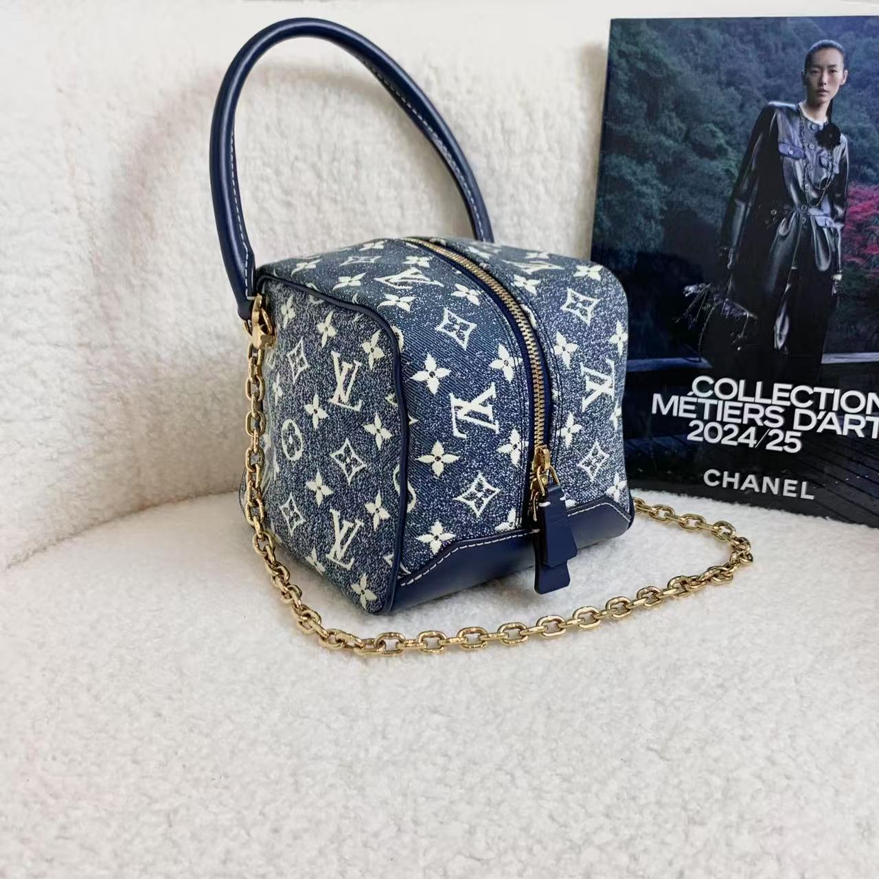 99新 LouisVuitton/路易威登 壹臻/中国限定款牛仔骰子包54791953