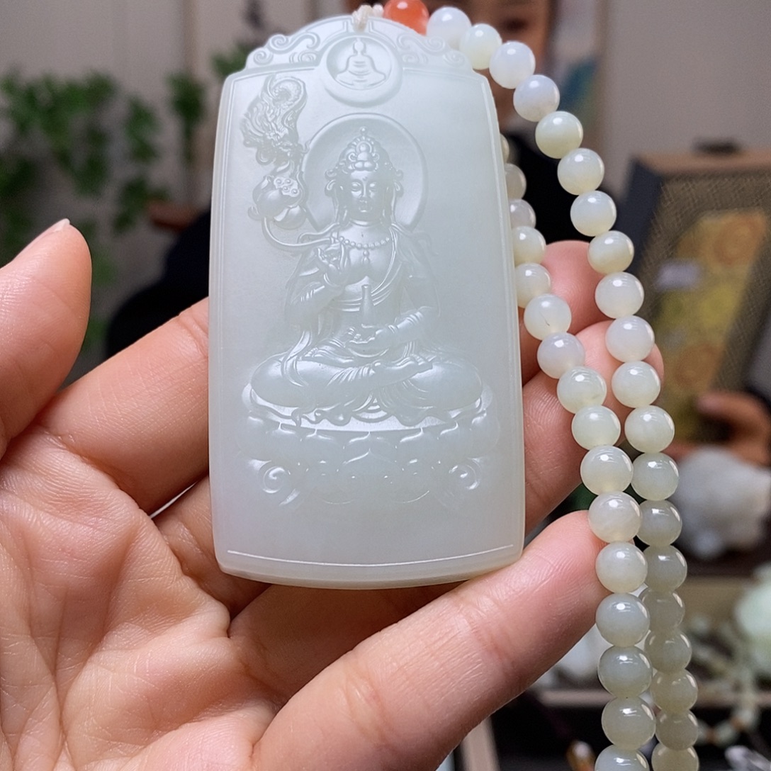 和田玉未镶嵌颈饰