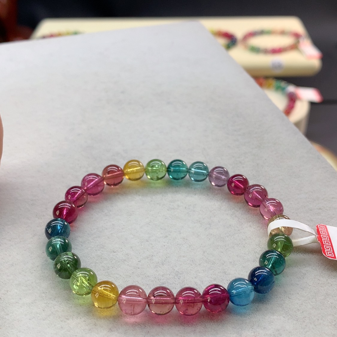 【闪购商品】未镶嵌手链碧玺艳丽单圈7