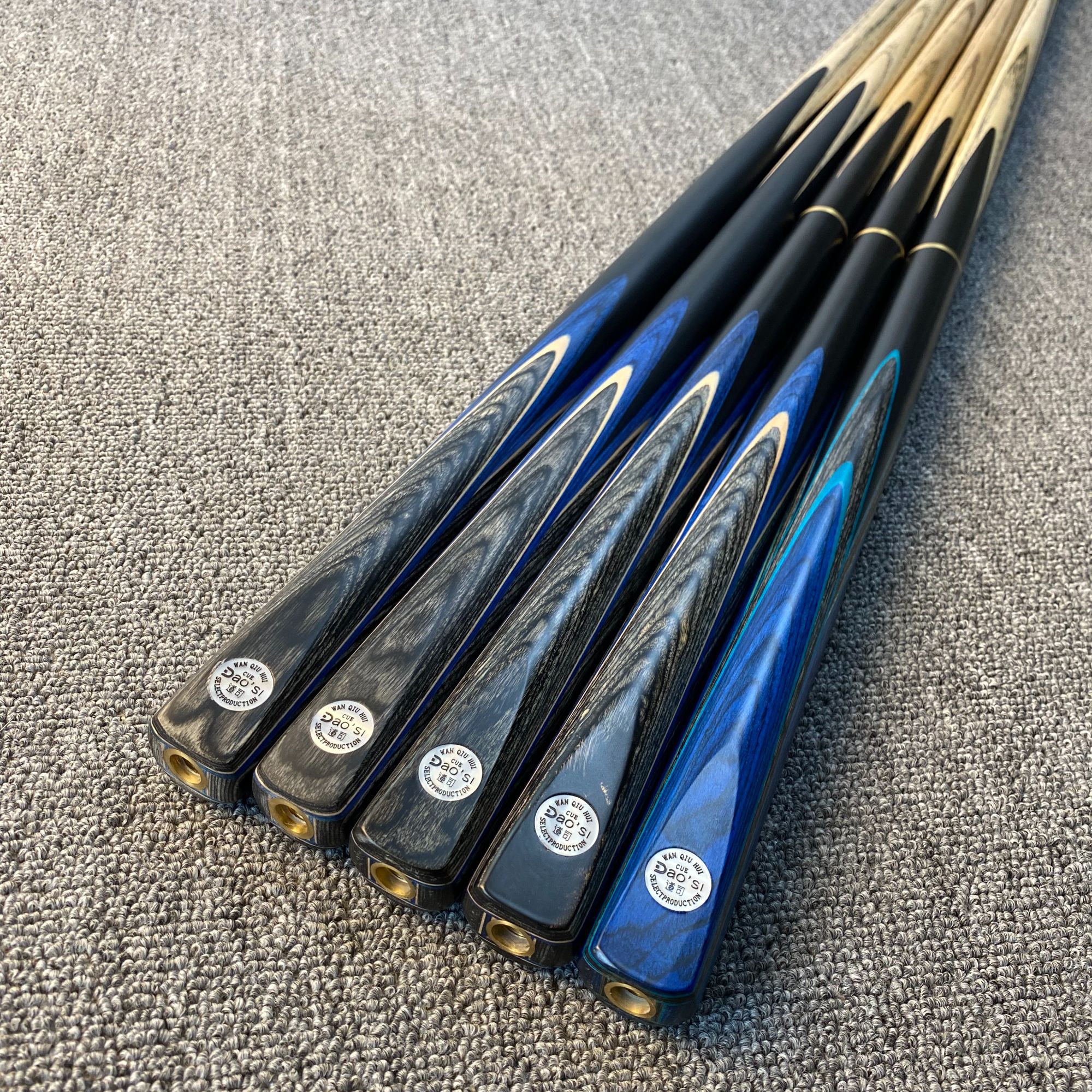 实木八插花枪手台球杆小头台球球杆黑八专用中八斯诺克手工台球杆