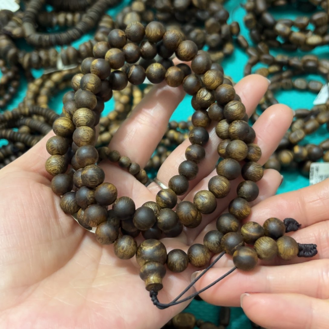 沉香手串张勺子卡8-25克多样性发货一条