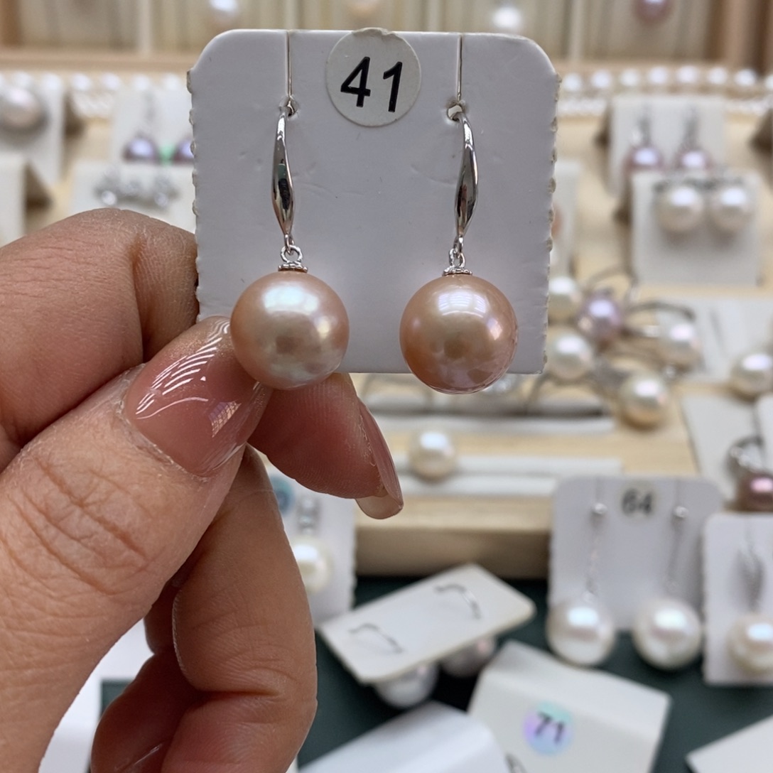 ****花淡水珍珠颈饰银S925镶嵌