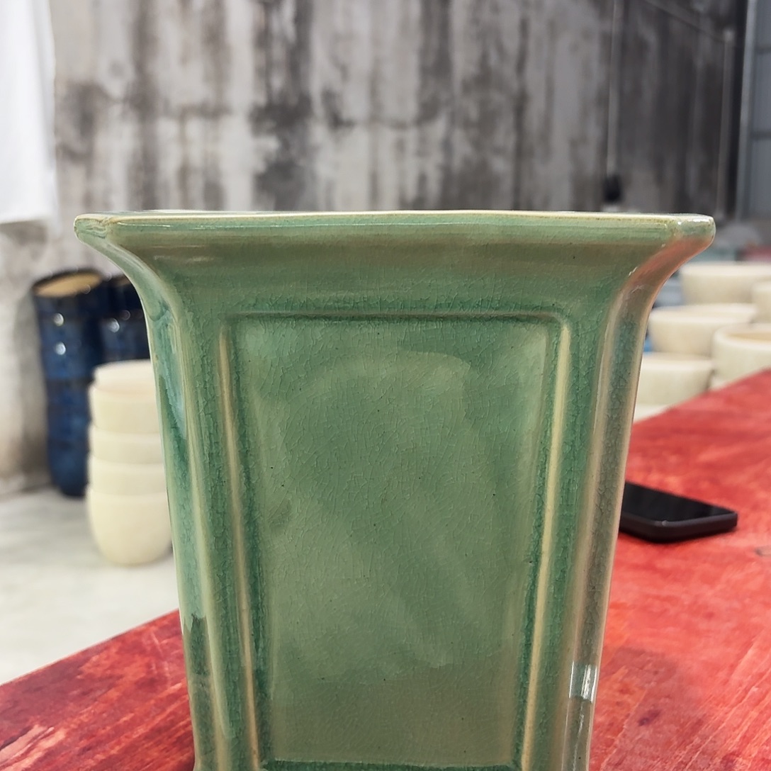 陶瓷花盆方形口径16高度20