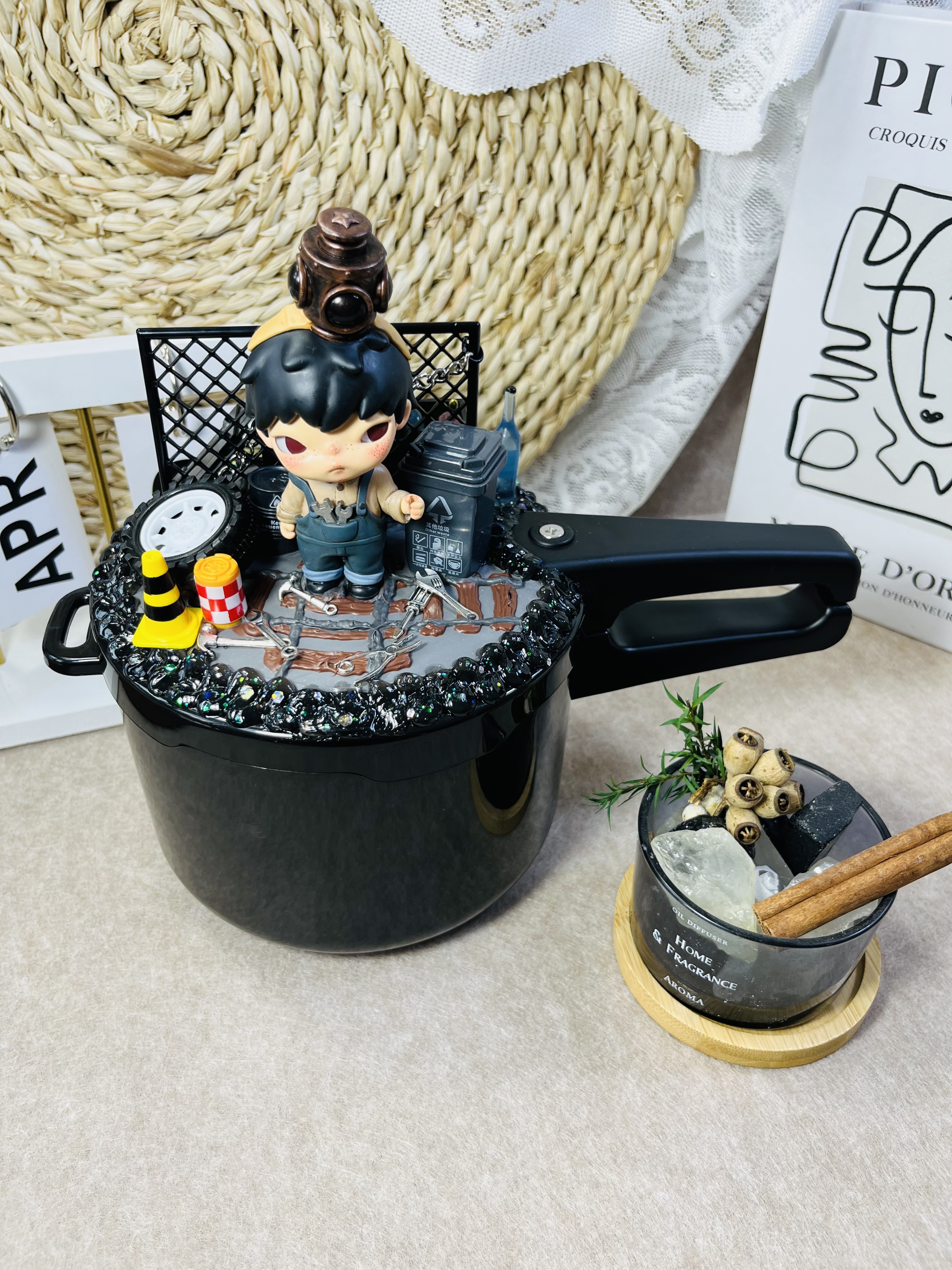 【甄选出品】DIY奶油胶摆件饰品泡面碗