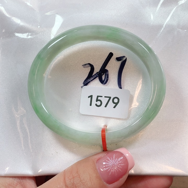 翡翠手镯未镶嵌天然翡翠手镯54