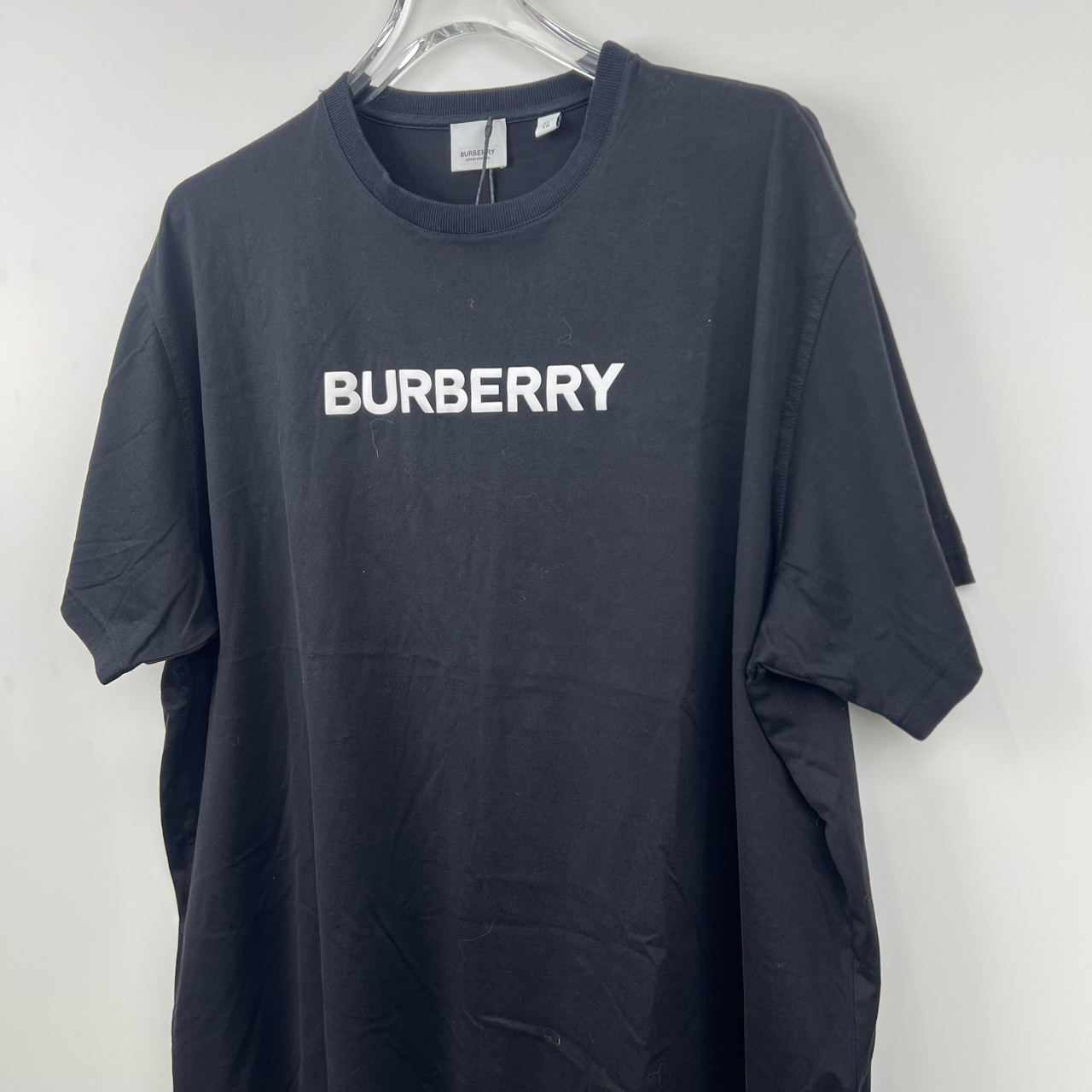 95新 BURBERRY/博柏利 (jp) wz 字母印花圆领宽松短袖XL