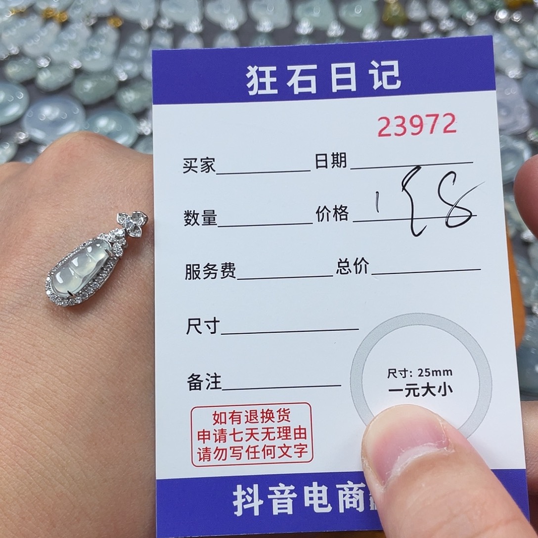 翡翠银S925镶嵌颈饰