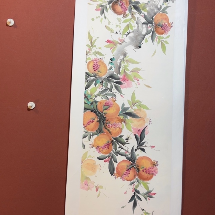 国画听兰老师花鸟