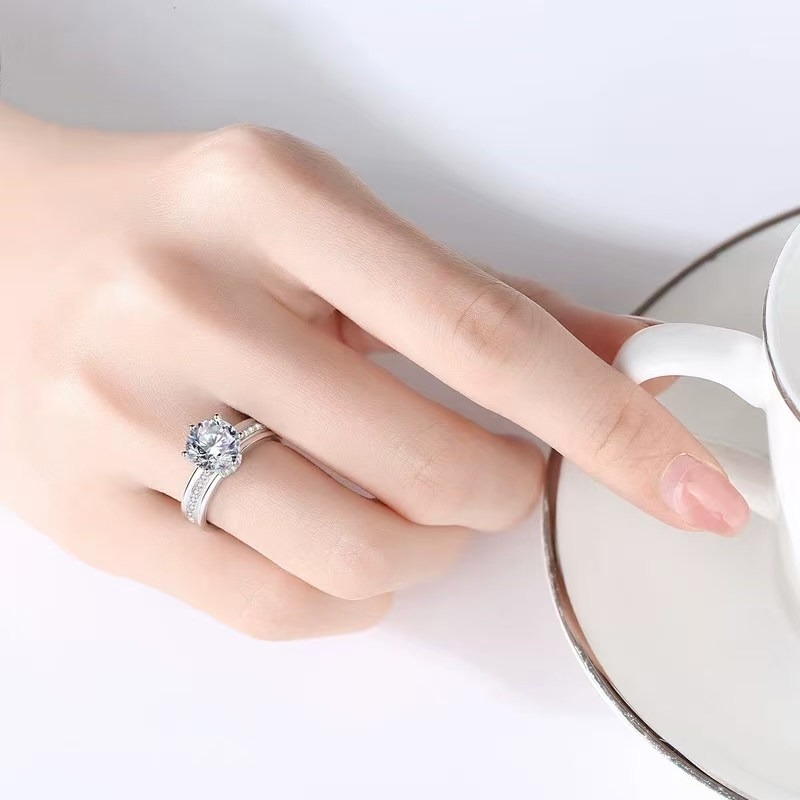 [南非甄选】NFZX私人定制 卡家许愿池女戒2.0CT
