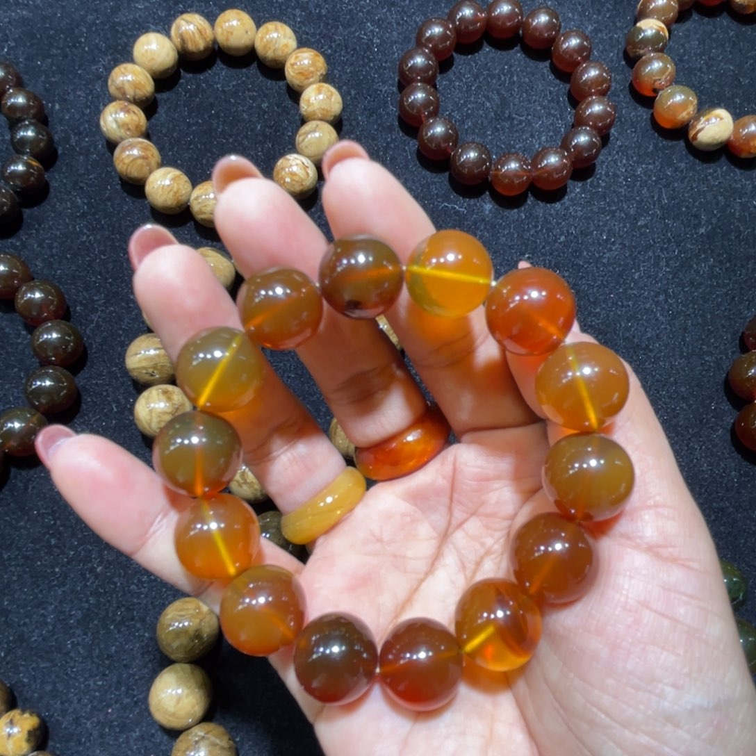 琥珀未镶嵌手串手串15