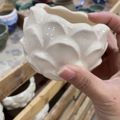 陶瓷小莲花白色313131331