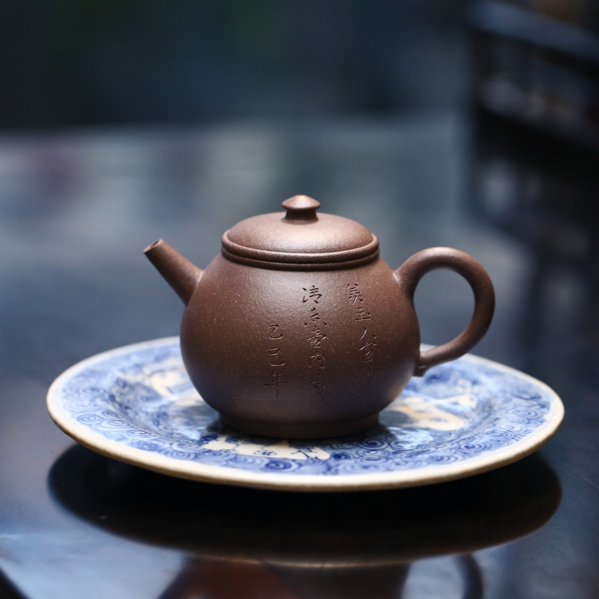 大彬古盉 原矿紫玉段泥145cc全手工紫砂壶