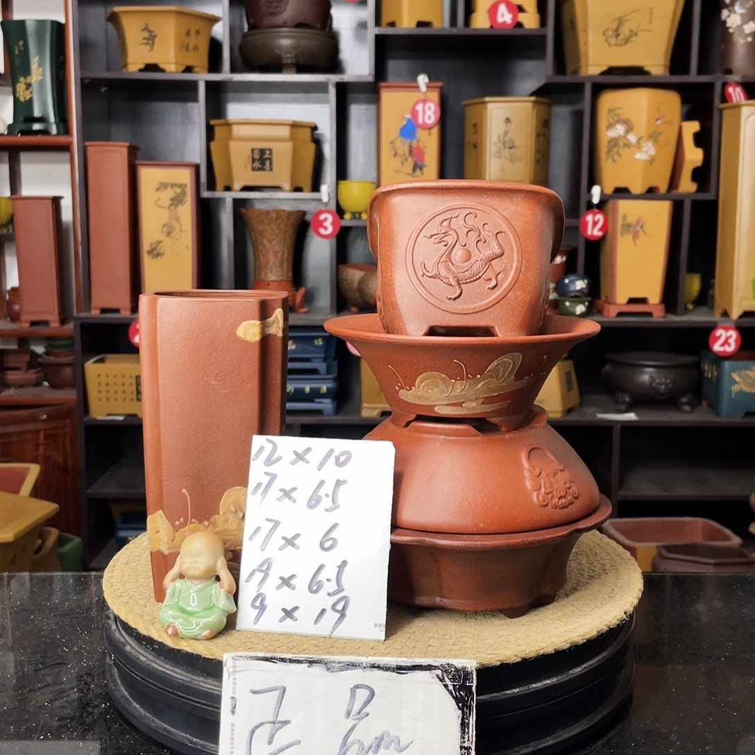 紫砂花盆-婉秋紫砂