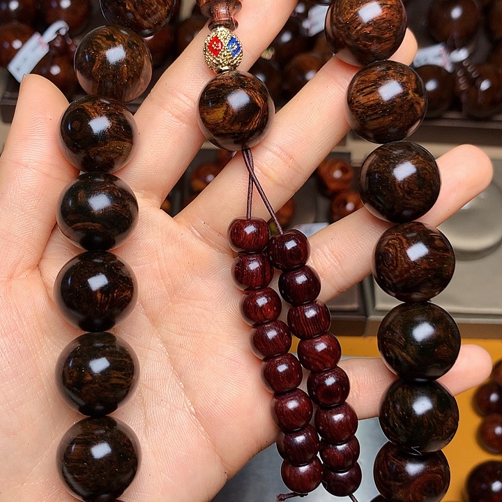 花梨木类手串/手链黄花梨风化料老挝花梨土埋料1.8