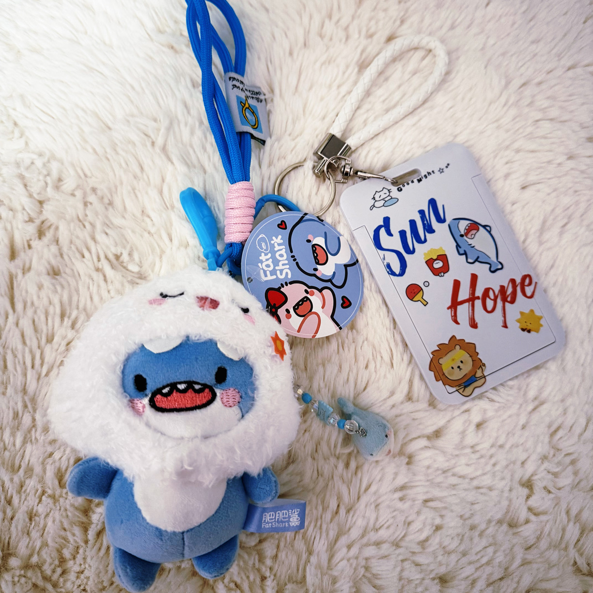 自制小狗耶耶-鲨莎毛绒钥匙扣包包挂件