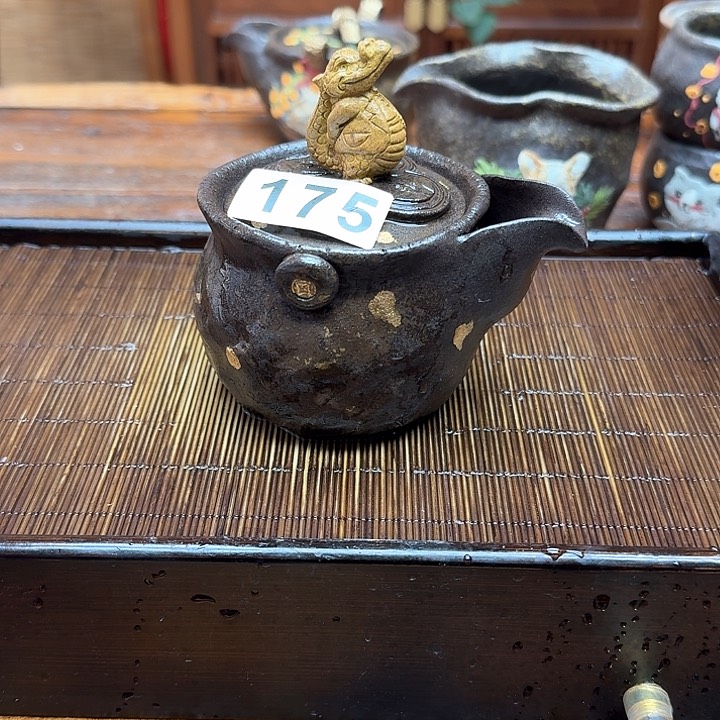 纯手工制作粗陶茶具