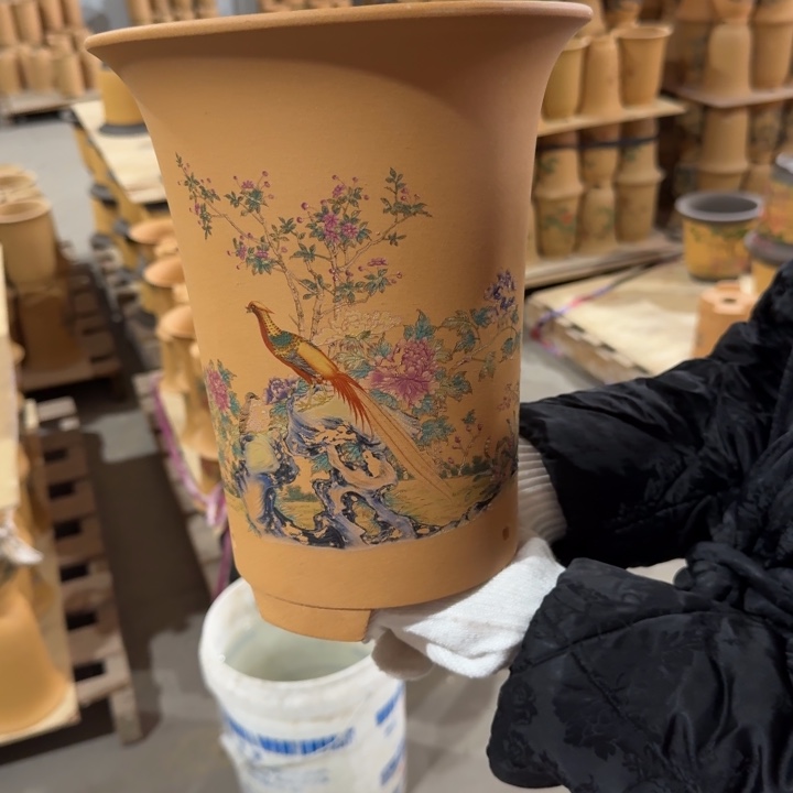 紫砂花盆 包邮包破损 