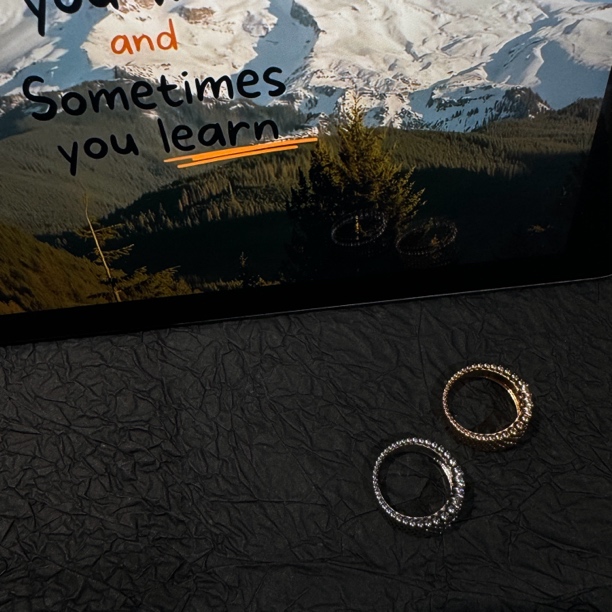 合金合成锆石戒指 Sou定制 【五排珠珠戒指】轻奢时尚小众饰品