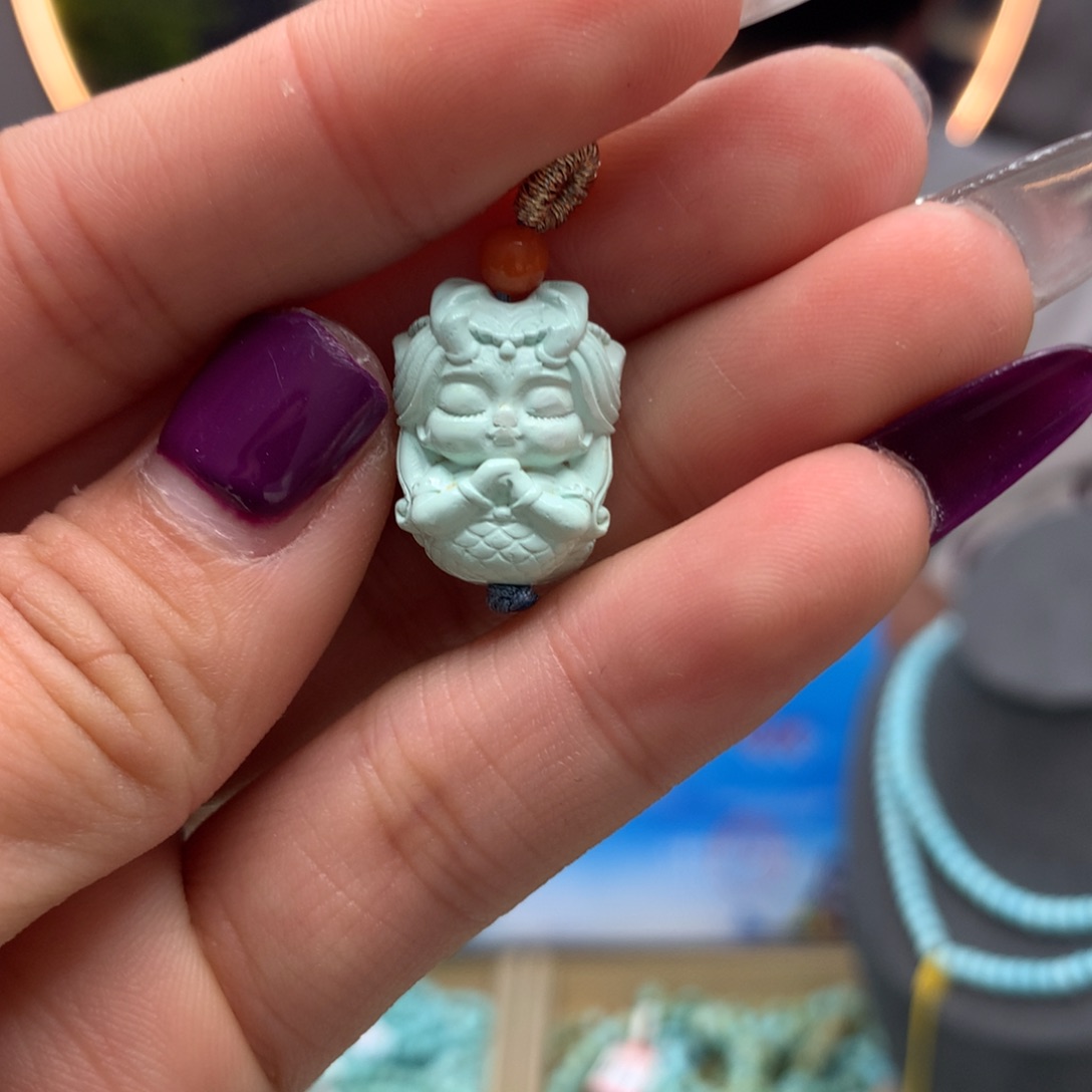 绿松石挂件未镶嵌