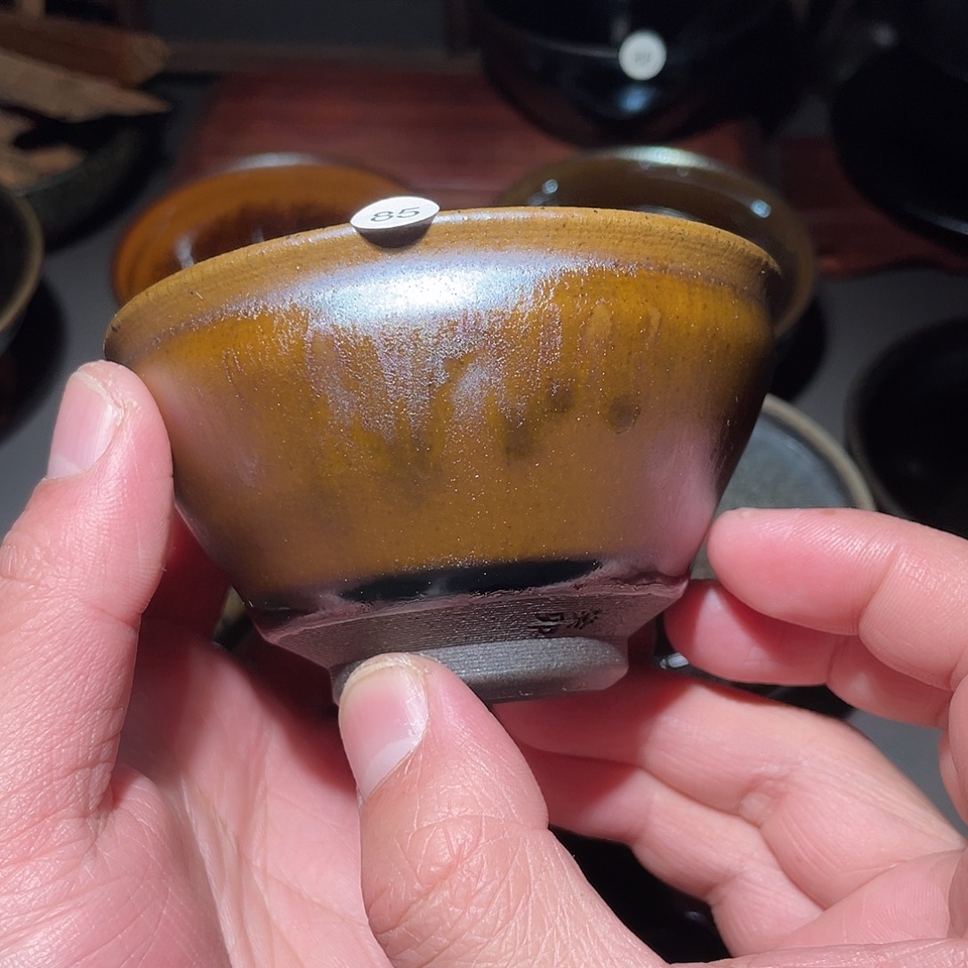 茶盏原矿原釉朱秋敏85