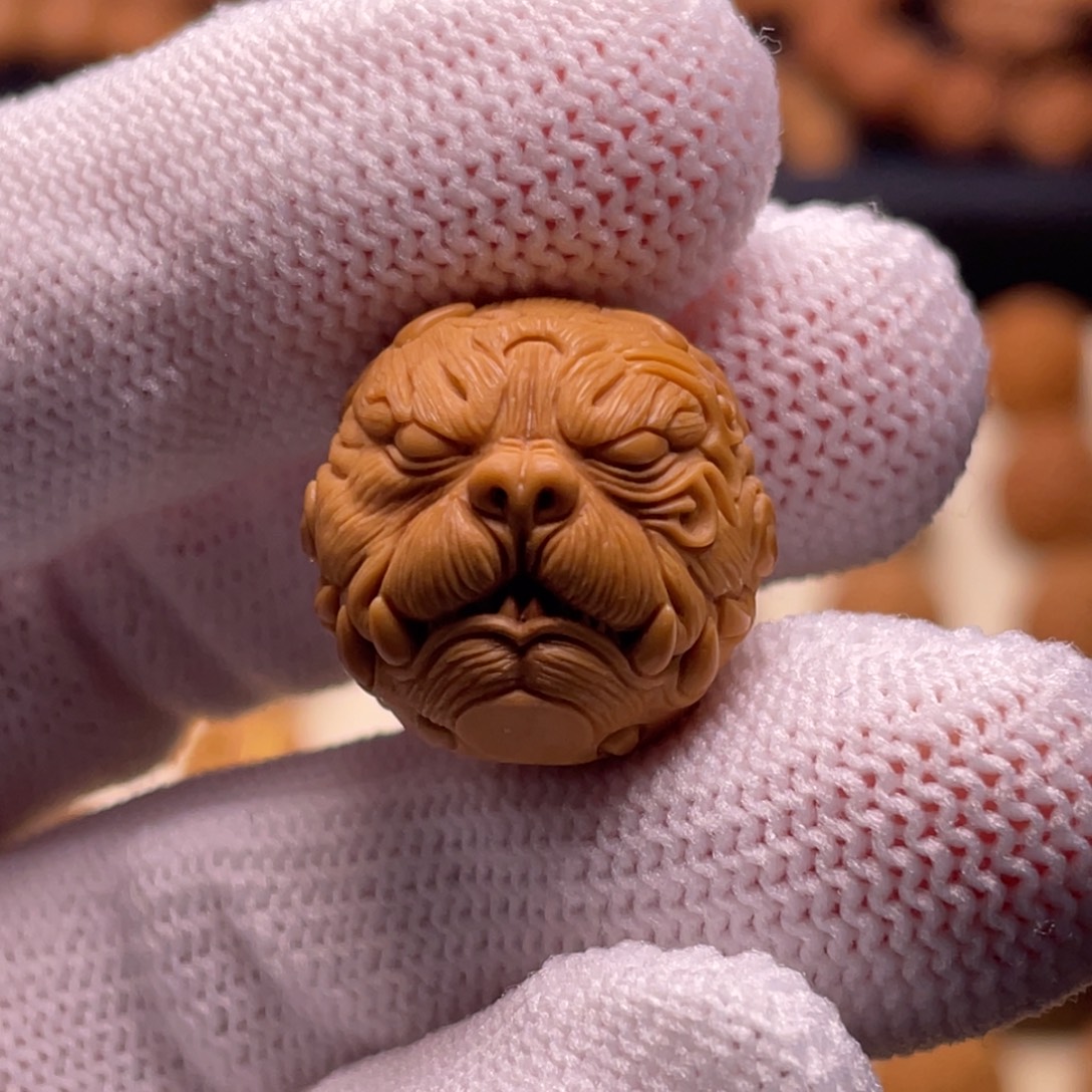 吊坠猴头核桃狗王18.5 狗牌落款备注！