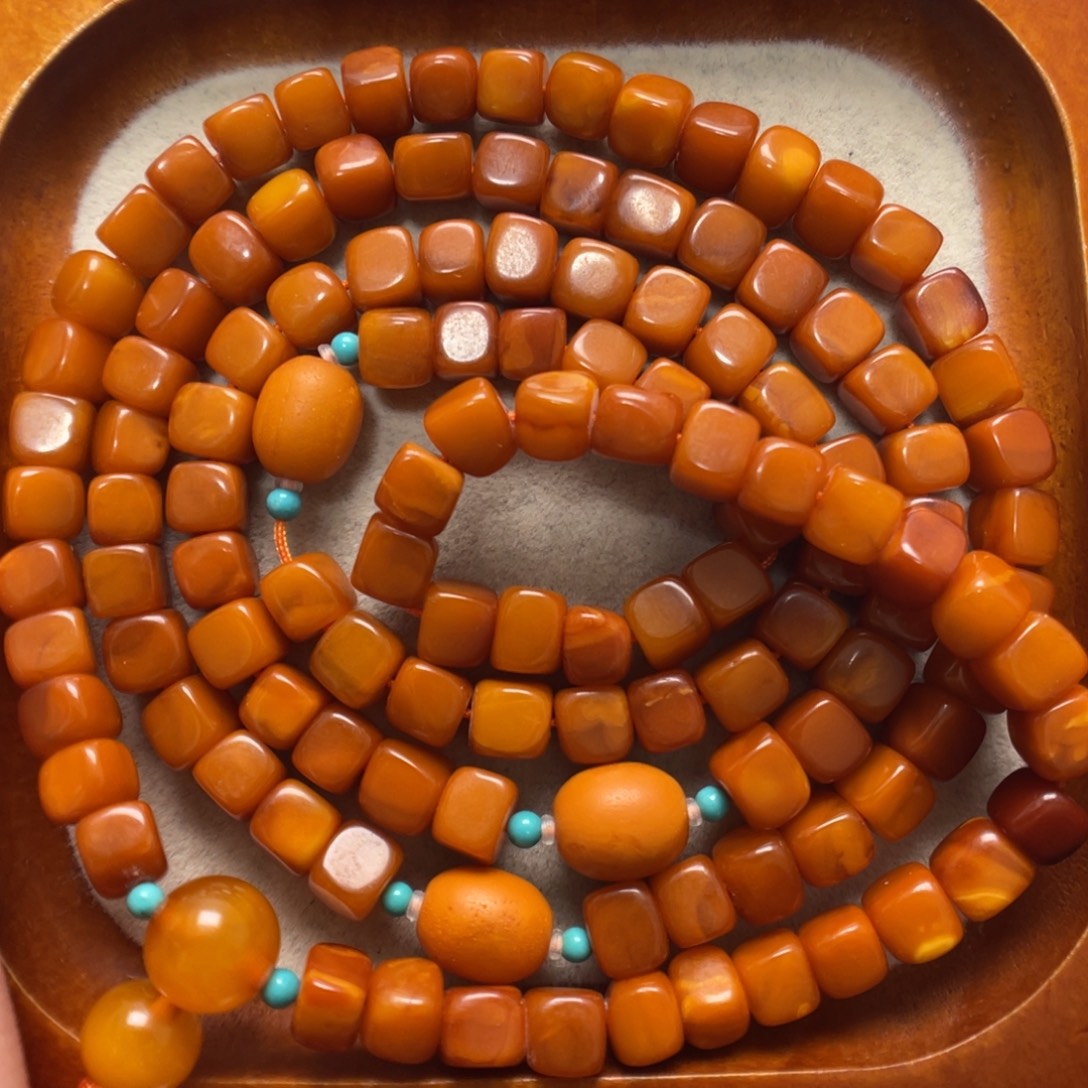 蜜蜡未镶嵌项链蜜蜡