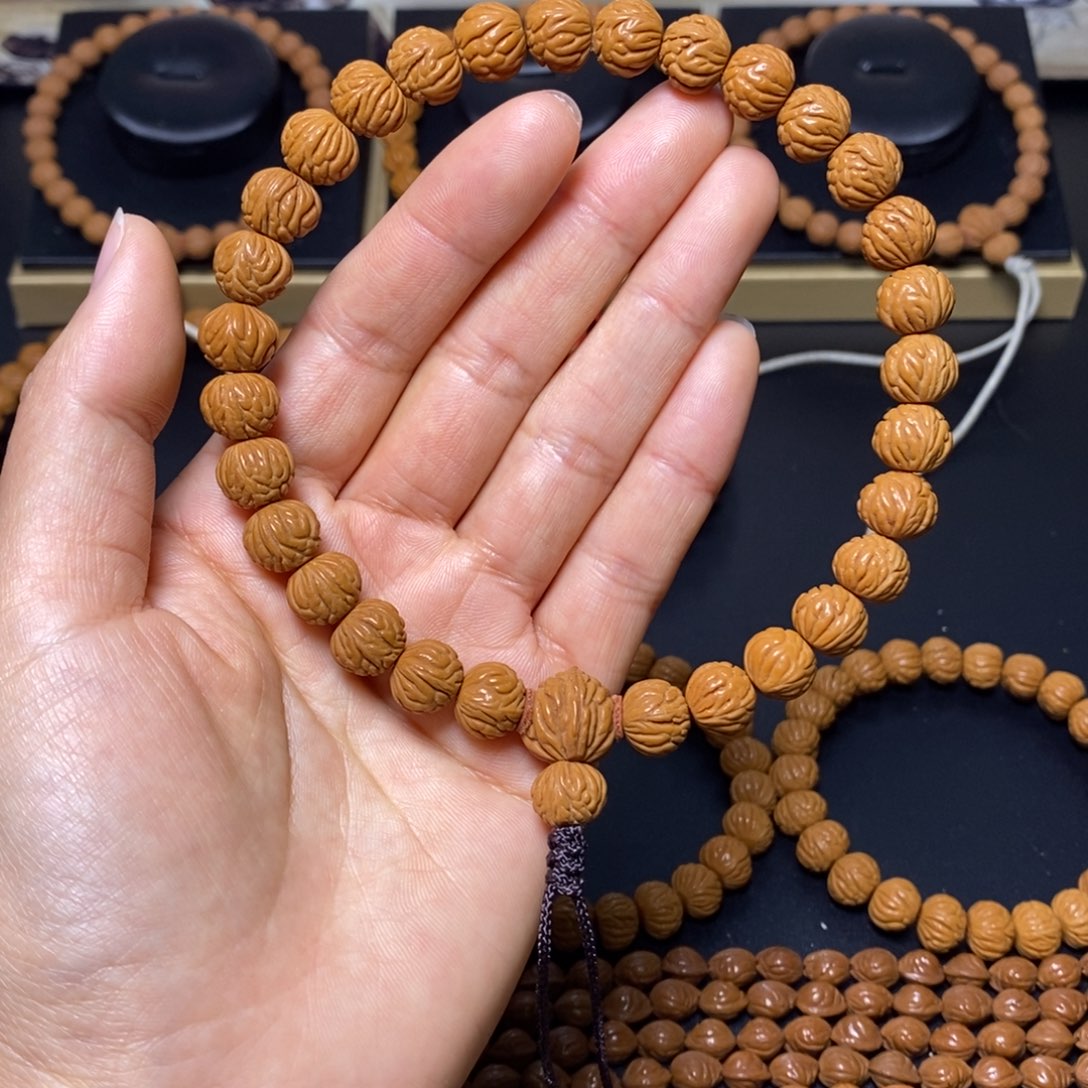 忘***忧桃核手串秦岭文玩桃核手持