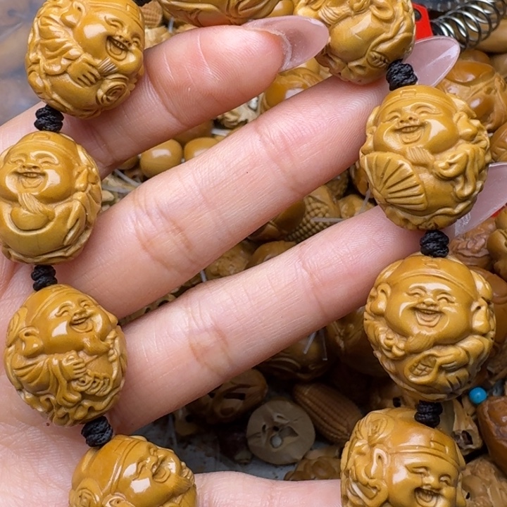 手串/手链橄榄核荷叶财神