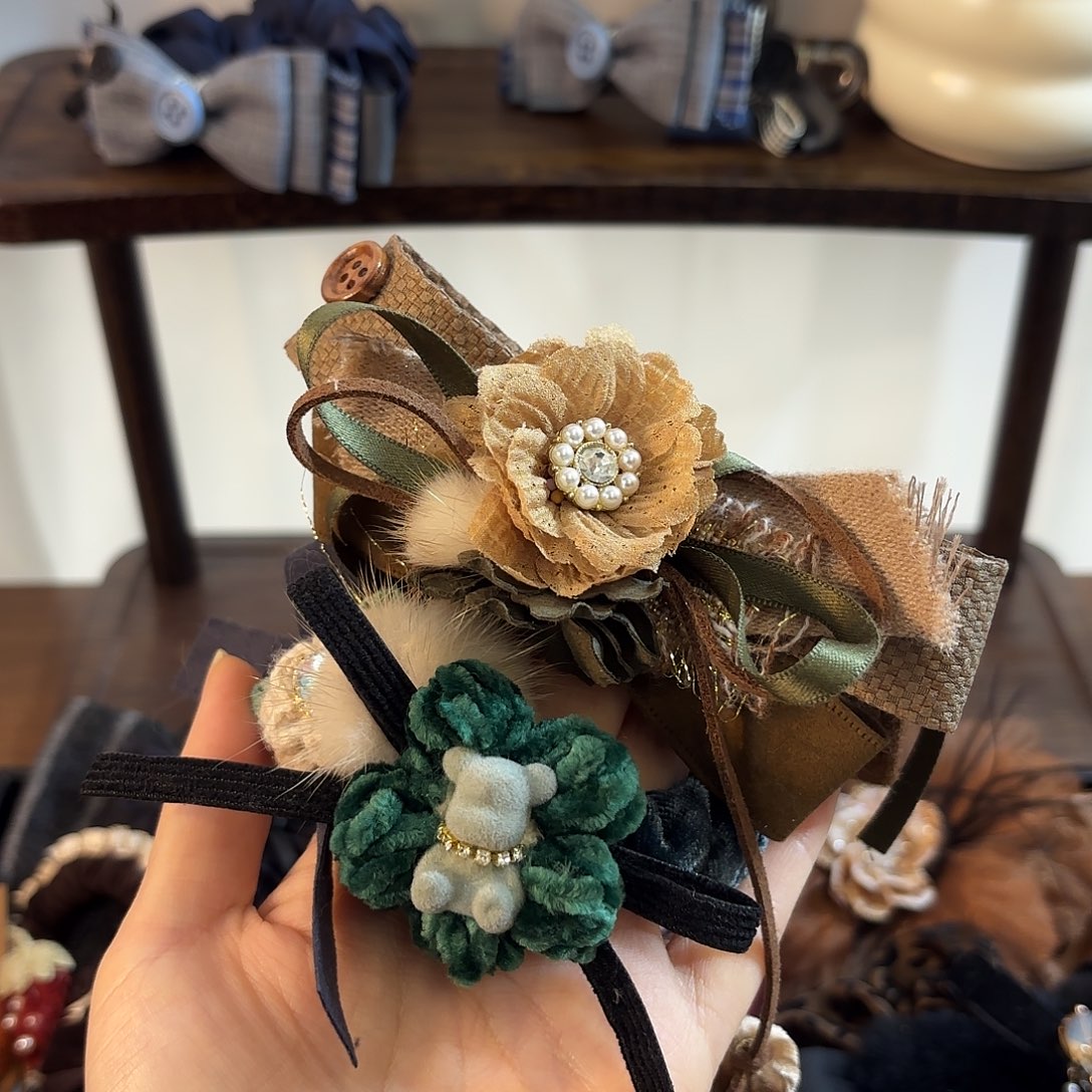 布艺铁合金发圈套组两个