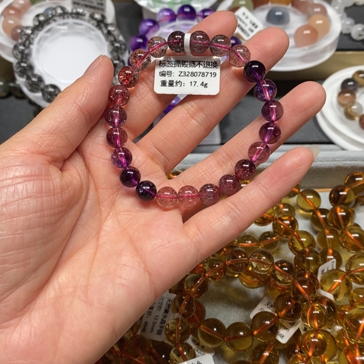 未镶嵌手链水晶彩超七