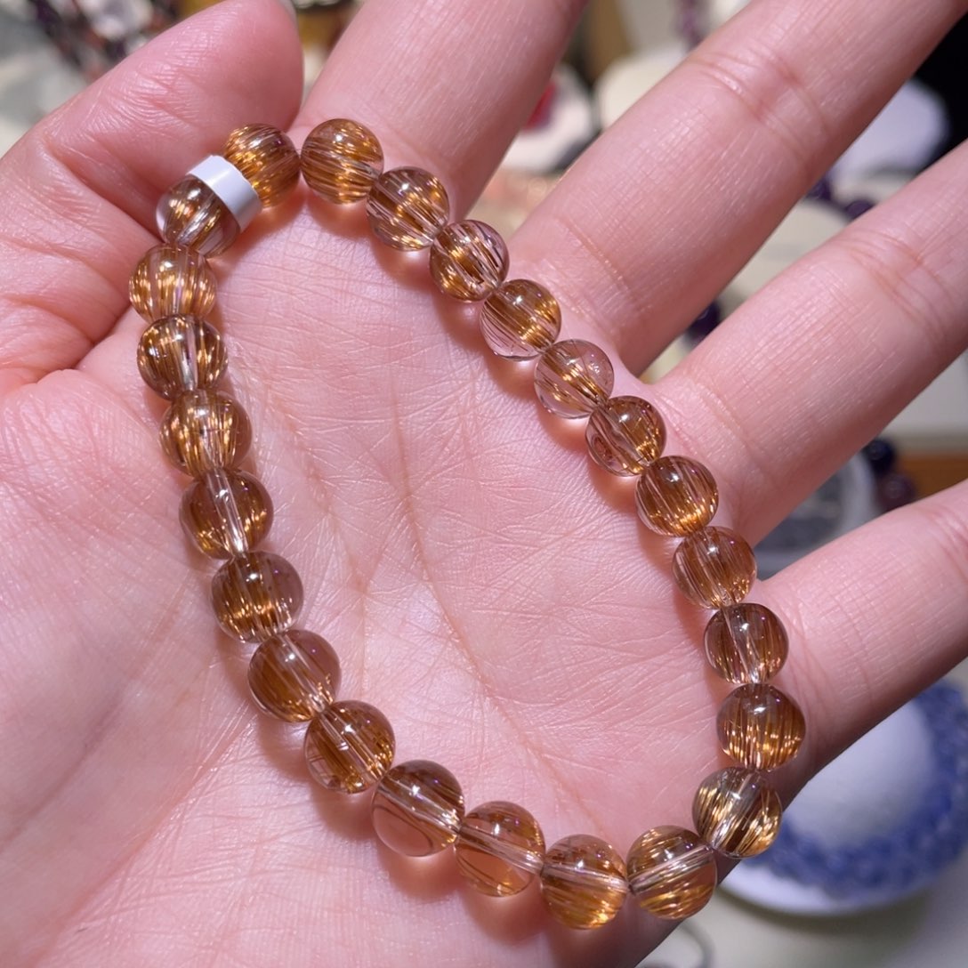 水晶手链未镶嵌铜顺发手链