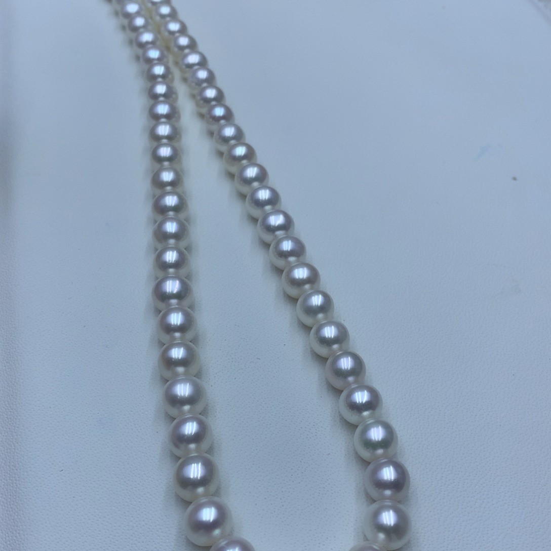 淡水珍珠颈饰银S925镶嵌曼****